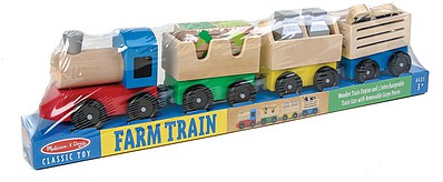 Melissa & Doug 4545 V Scale Wooden Farm Train