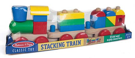 Melissa & Doug 572 V Scale Wooden Stacking Train