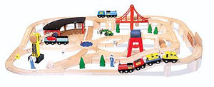 Melissa & Doug 701 V Scale Wooden Railway Set