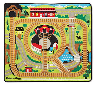 Melissa & Doug 9554 V Scale Round the Rails Train Rug