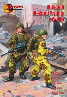 Mars Models 32026 1/32 WWII Russian Assault Troops (12)