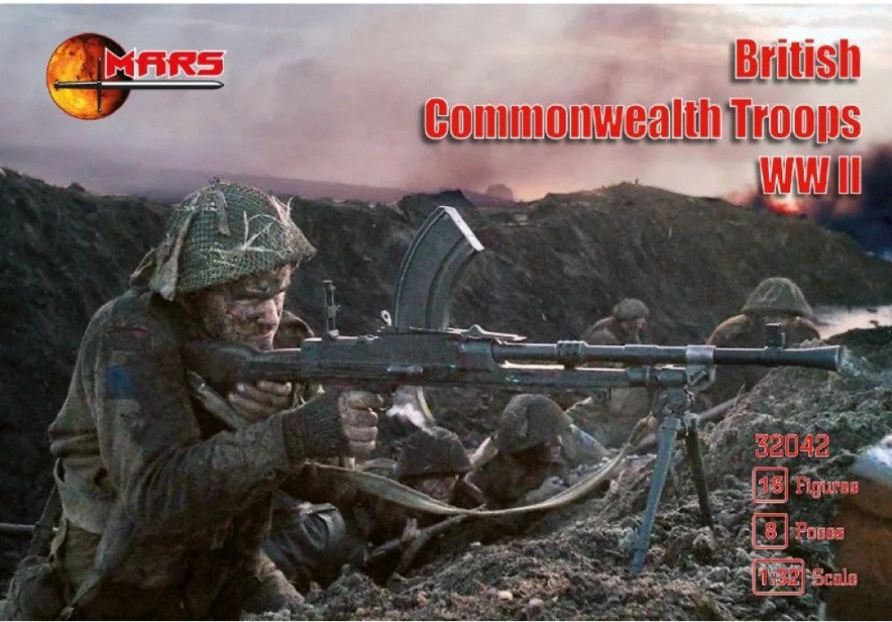Mars Models 32042 1/32 WWII British Commonwealth Troops (15)