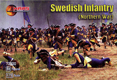 Mars Models 72020 1/72 Northern War Swedish Infantry (48)