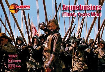 Mars Models 72027 1/72 Thirty Years War Arquebusiers (48)