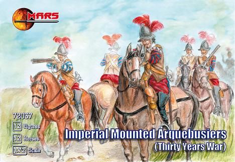 Mars Models 72037 1/72 Thirty Years War Imperial Arquebusiers (12 Mtd)