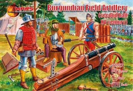 Mars Models 72067 1/72 2nd Half XV Century Burgundian Field Artillery (24) w/Guns (4)