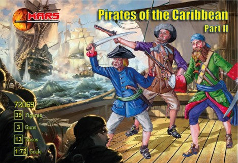 Mars Models 72069 1/72 Pirates of the Caribbean Part II (39) w/Guns (3)