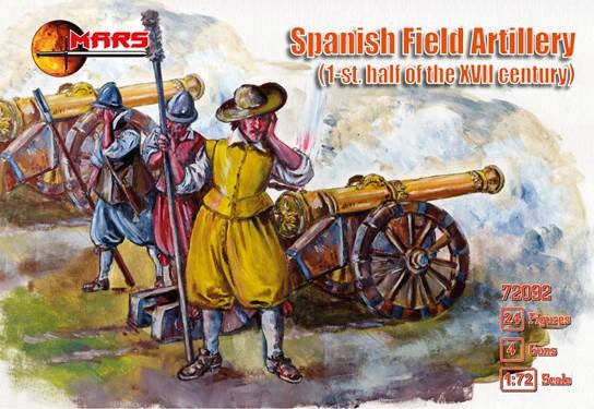 Mars Models 72092 1/72 1st Half XVII Century Spanish Field Artillery (24) w/Guns (4)