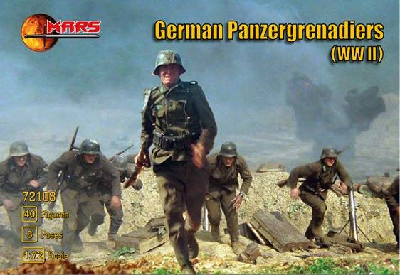 Mars Models 72108 1/72 WWII German Panzergrenadiers (40)