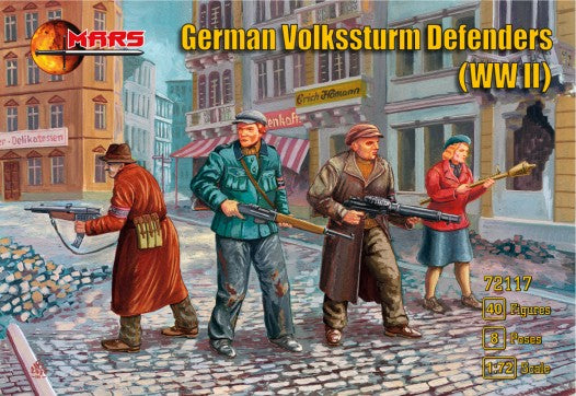 Mars Models 72117 1/72 WWII German Volksstrum Defenders (40)