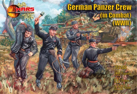 Mars Models 72122 1/72 WWII German Panzer Crew in Combat (40)