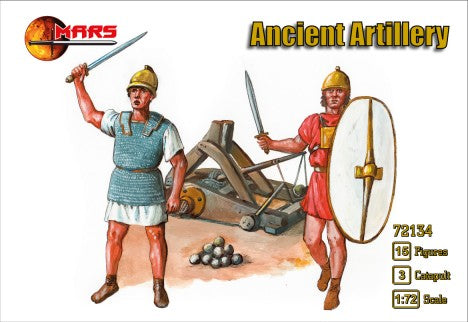 Mars Models 72134 1/72 Ancient Artillery (15) w/Catapults (3)