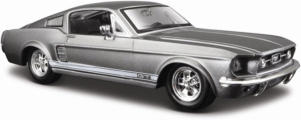 Maisto 31260GRY 1/24 1967 Ford Mustang GT (Metallic Grey)