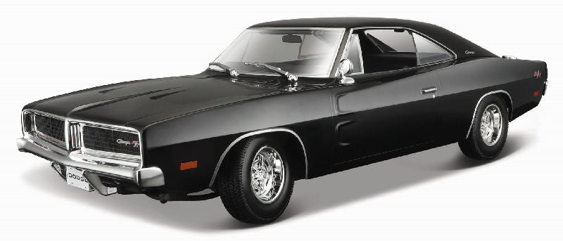 Maisto 31387BLK 1/18 1969 Dodge Charger R/T (Black)