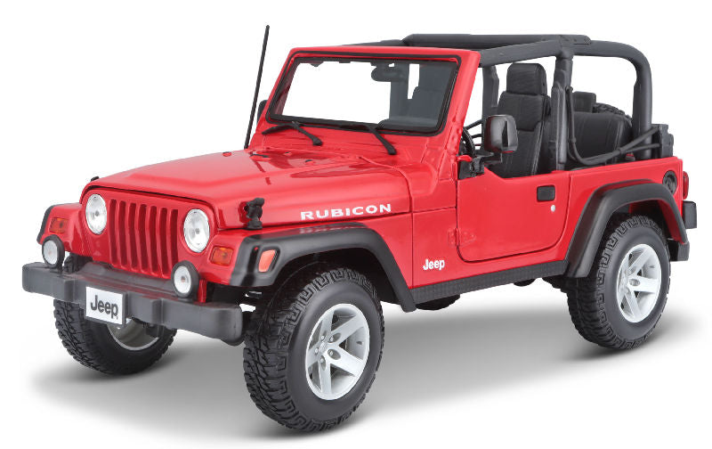 Maisto 31663RED 1/18 Jeep Wrangler Rubicon (Red)