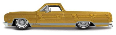 Maisto 32543GLD 1/24 1965 Chevy El Camino Custom Lowrider (Metallic Gold)