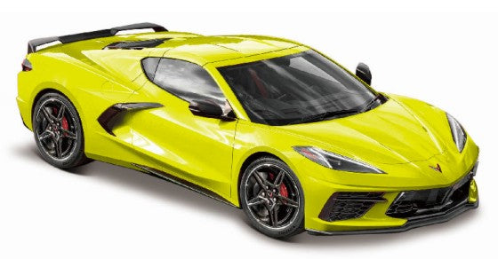 Maisto 31527YLW 1/24 2020 Corvette Stingray Coupe (Yellow w/Black Stripe)