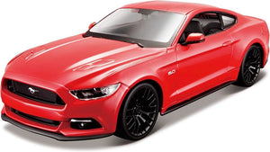 Maisto 39126 1/24 Assembly Line Metal Model Kit: 2015 Ford Mustang GT (Red)
