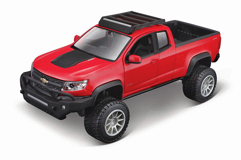 Maisto 39309 1/24 Assembly Line Metal Model Kit: 2017 Chevrolet Colorado ZR2 (Red)