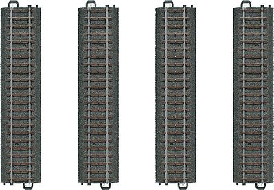 Marklin 20172 HO Scale 3-Rail C Track - My World -- Straight Sections pkg(4) 6-3/4" 17.2cm