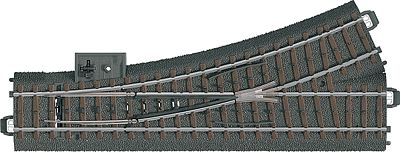 Marklin 20611 HO Scale 3-Rail C Track - My World -- Manual Turnout - Left-Hand