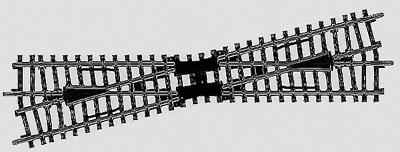 Marklin 2257 HO Scale K Track Wide Radius Crossing -- 14 Degree 26'