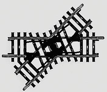 Marklin 2258 HO Scale K Track Standard Crossing -- 45 Degrees