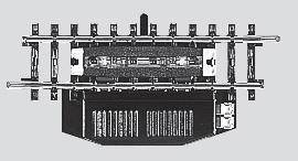 Marklin 2297 HO Scale K-Track Uncoupler -- 3-9/16" 9cm