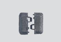 Marklin 24001 HO Scale C-Track -- End Piece/Roadbed pkg(10)