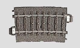 Marklin 24207 HO Scale C-Track - Curved -- 7-Degree, 17-1/4" 43.8cm
