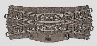 Marklin 24624 HO Scale 3-Rail Double Slip Electric Turnout C-Track