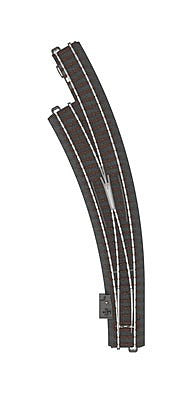 Marklin 24771 HO Scale C-Track -- Wide Radius Curved Turnout - 20 1/4" 515mm - Left Hand