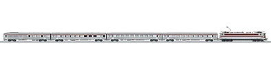 Marklin 26608 HO Scale TEE LÕEtoile du Nord Train-Only Set - 3-Rail w/Sound & Digital -- French State Railways SNCF (Era IV 1974, silver, maroon)