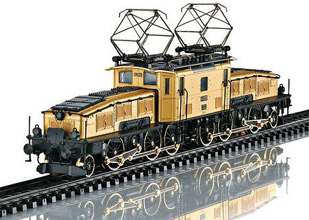 Marklin 32560 HO Scale Class Ce 6/8 II Crocodile Electric - 3-Rail - Sound and Digital -- Swiss Federal Railways SBB (Era II 1920s, 24 Karat Gold Plated Body)