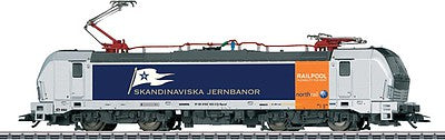 Marklin 36192 HO Scale Siemens Vectron Class 193 Electric - 3-Rail w/Sound & Digital -- Railpool Northrail (Era VI 2016, gray, blue, orange)