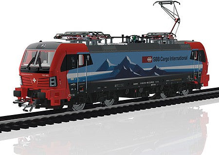 Marklin 36195 HO Scale Siemens Vectron Class 193 Electric - 3-Rail - Sound and Digital -- SBB Cargo International 193 465-2 (Era VI 2018, blue mountain graphics)