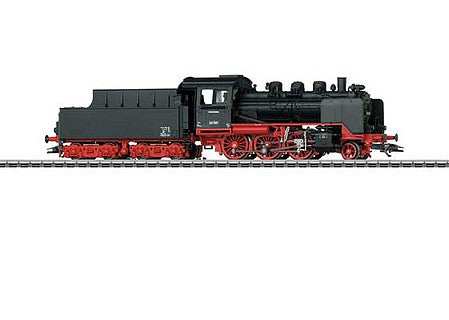 Marklin 36249 HO Scale Class 24 2-6-0 Prairie Pony, 2'2' T 26 Tender - 3-Rail, Sound Digital Exclus -- German Federal Railroad 24 061 (Era III 1950, black, red)