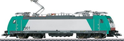 Marklin 36618 HO Scale Class E 186 Electric - 3-Rail w/Sound & Digital - Start Up -- Alpha Trains (Era VI 2012, white, green, gray)