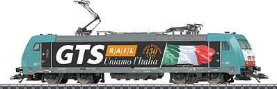 Marklin 36619 HO Scale Class E 483 Electric - 3-Rail w/Sound & Digital -- GTS Rail Italy (Era VI 2011, turquoise, gray, black, white)