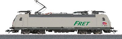 Marklin 36625 HO Scale TRAXX Class 186 Electric - 3-Rail w/Sound & Digital -- Akiem S.A.S. (Era VI 2010, gray, green FRET Logo)