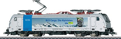 Marklin 36631 HO Scale Bombardier Traxx AC 3 Class 187.1 Electric - 3-Rail w/Sound & Digital -- BLS Cargo (Era VI, silver, blue)