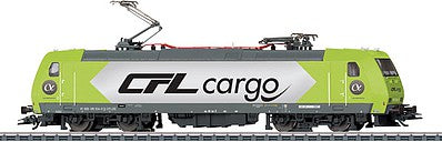 Marklin 36632 HO Scale Class 185 Electric - 3-Rail w/Sound & Digital -- CFL Cargo (Era VI, white, green, black)