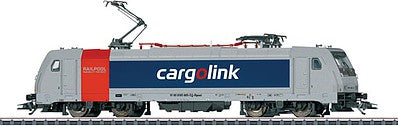 Marklin 36633 HO Scale Bombardier Traxx 2 Class 185.6 Electric - 3-Rail w/Sound & Digital -- Cargolink #185 685-5 (Era VI, gray, blue, red, white)