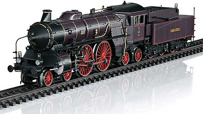 Marklin 37018 HO Scale Class S 2-6 4-4-4 - 3-Rail - Sound and Digital -- Royal Bavarian State Railroad K.Bay.Sts.B. (Era I 1910, maroon, black, red)