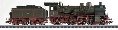 Marklin 37028 HO Scale Class P8 4-6-0 - 3-Rail w/Sound & Digital -- Royal Prussian Railroad KPEV (Era I; brown, black, red)