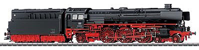 Marklin 37105 HO Scale Class 01.10 4-6-2 Oil Version w/Witte Deflectors - 3-Rail w/Sound & Digital -- German Federal Railroad DB (Era III 1966, black, red)