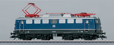 Marklin 37107 HO Scale Class E 10.1 Electric - 3-Rail w/Sound & Digital -- German Federal Railroad DB (Era III 1964, Cobalt Blue, black)