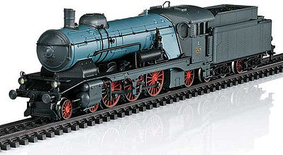 Marklin 37118 HO Scale Class C 4-6-2 - 3-Rail - Smoke and Digital -- Royal Wurttemberg State Railways (Era I 1915, blue, gray, red)