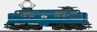 Marklin 37127 HO Scale Class 1200 Electric - 3-Rail w/Sound & Digital -- Dutch State Railways NS #1203 (Era IV 1970; blue, yellow, white)