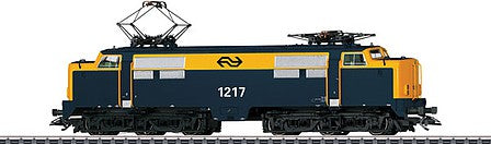 Marklin 37130 HO Scale Class 1200 Electric - 3-Rail - Sound and Digital -- Dutch State Railways 1217 (Era V, blue, yellow)